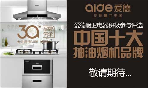 愛德廚衛(wèi)參與“中國十大抽油煙機(jī)品牌”評選