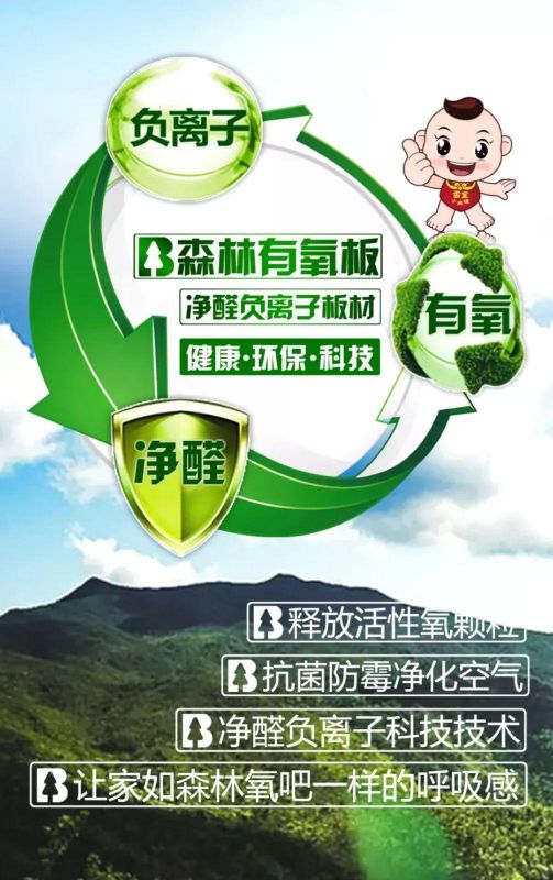 品牌產(chǎn)品|雪寶森林有氧板，有效釋放負(fù)氧離子長達(dá)15年